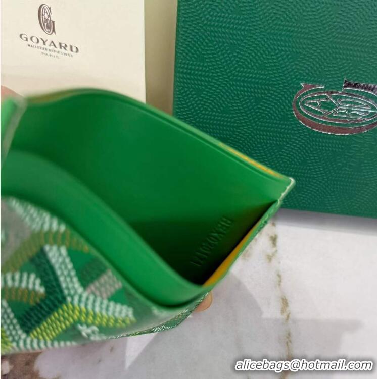 Discount Goyard Saint-Sulpice Card Case Wallet GY6030 Multicolored Meadow Green