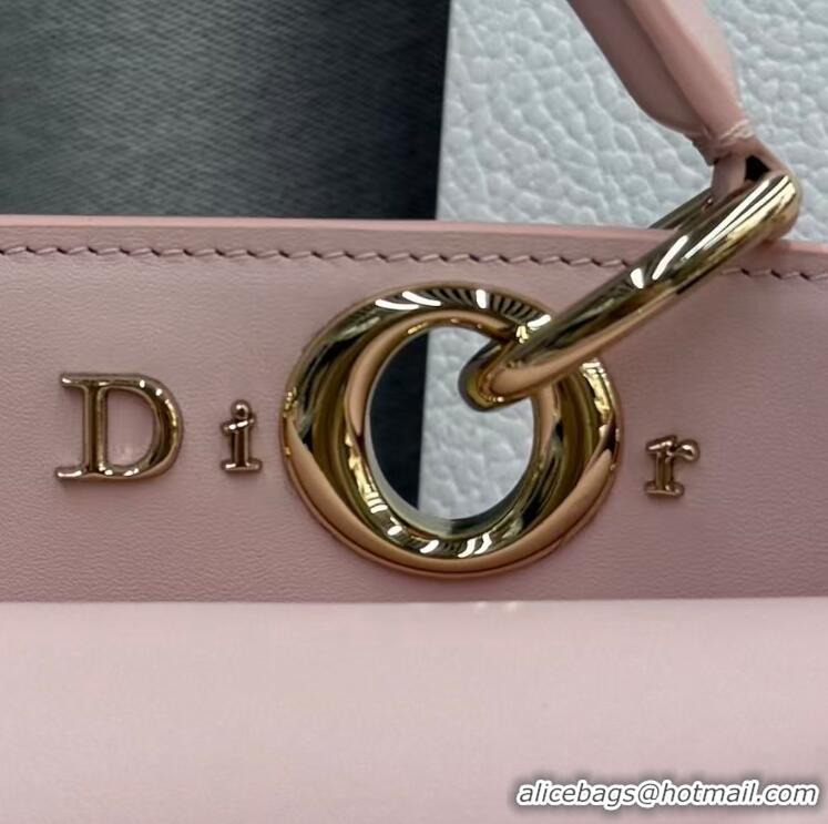 Top Grade Dior Small Dior Cigale Bag Black Shiny Supple Calfskin M0373