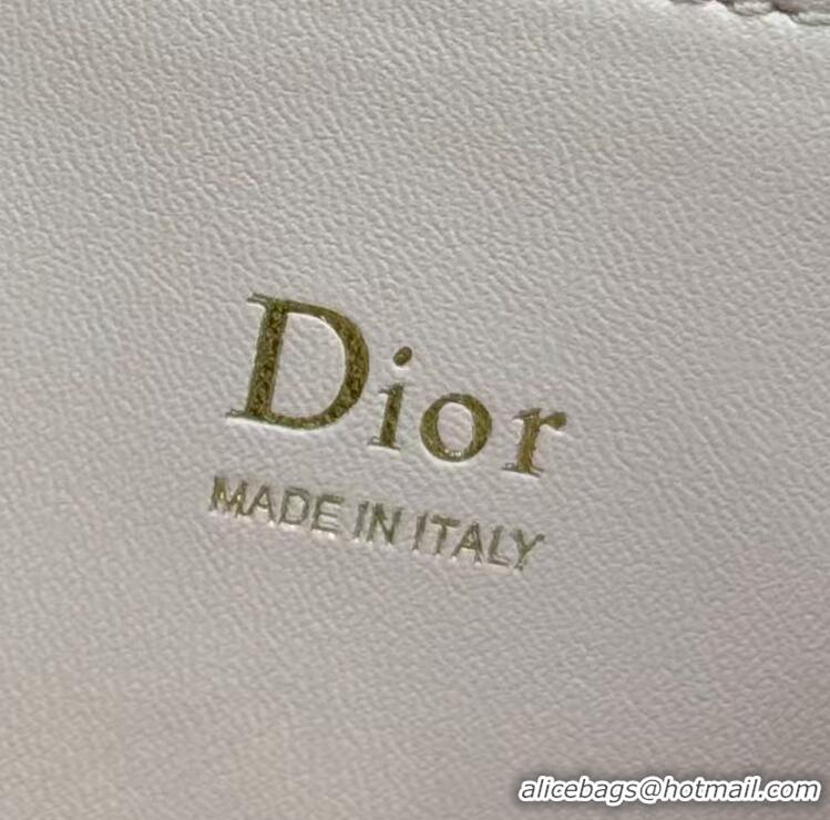 Top Grade Dior Small Dior Cigale Bag Black Shiny Supple Calfskin M0373