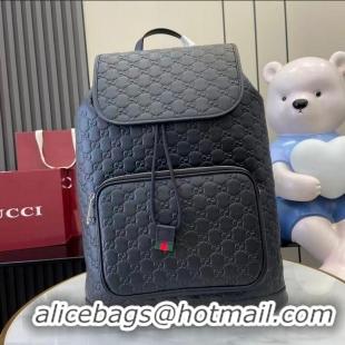 Trendy Design Gucci GG Emblem Medium Backpack ‎854750 Black 2026