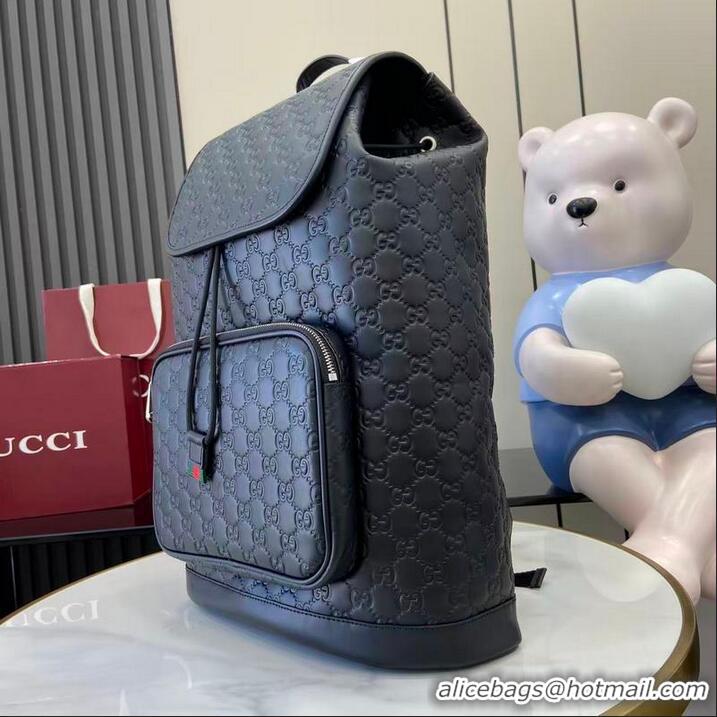 Trendy Design Gucci GG Emblem Medium Backpack ‎854750 Black 2026