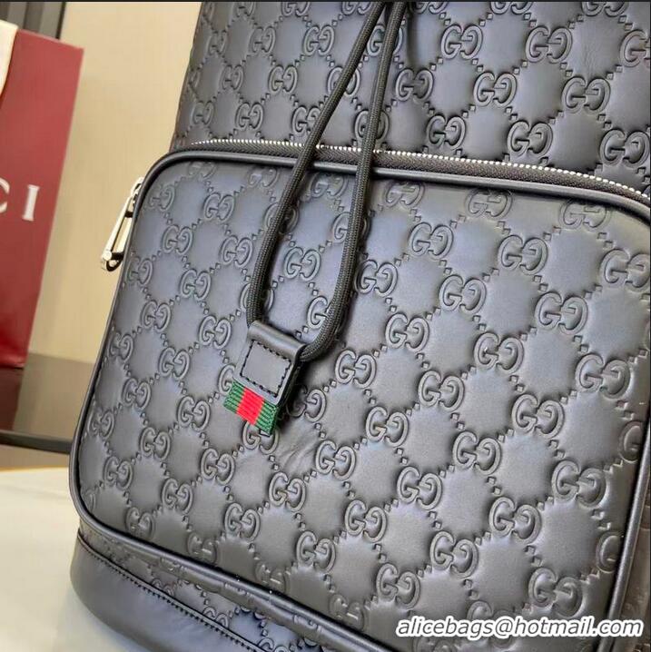 Trendy Design Gucci GG Emblem Medium Backpack ‎854750 Black 2026
