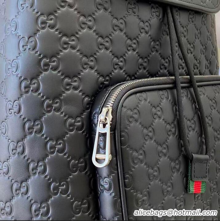 Trendy Design Gucci GG Emblem Medium Backpack ‎854750 Black 2026