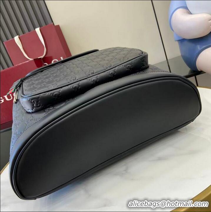 Trendy Design Gucci GG Emblem Medium Backpack ‎854750 Black 2026