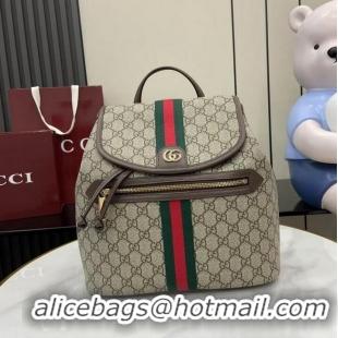 Promotional Gucci Ophidia Medium Backpack ‎836855 Beige/Dark Brown