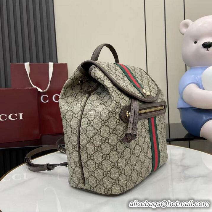 Promotional Gucci Ophidia Medium Backpack ‎836855 Beige/Dark Brown