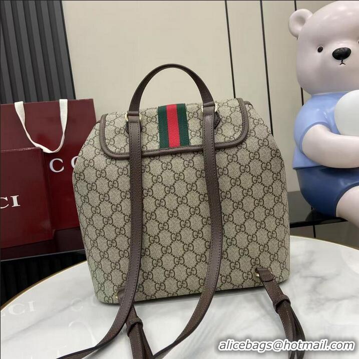 Promotional Gucci Ophidia Medium Backpack ‎836855 Beige/Dark Brown