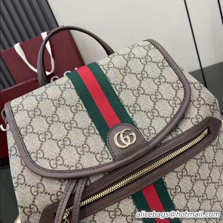 Promotional Gucci Ophidia Medium Backpack ‎836855 Beige/Dark Brown
