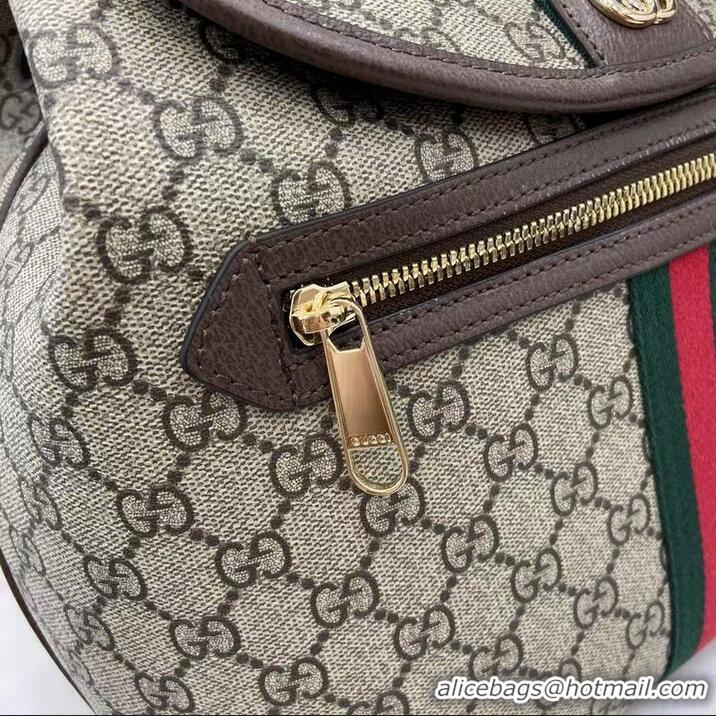Promotional Gucci Ophidia Medium Backpack ‎836855 Beige/Dark Brown