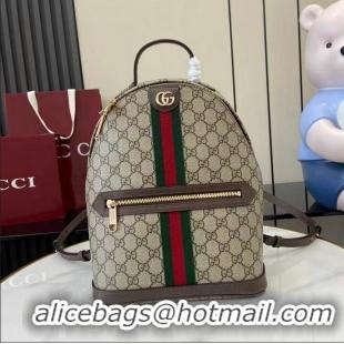 Top Grade Gucci GG Ophidia Medium Backpack ‎836856 Beige/Dark Brown