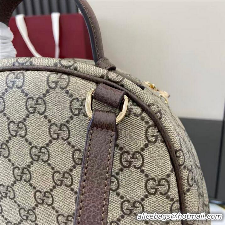Top Grade Gucci GG Ophidia Medium Backpack ‎836856 Beige/Dark Brown