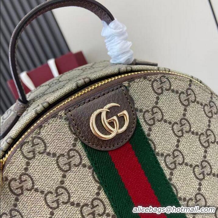 Top Grade Gucci GG Ophidia Medium Backpack ‎836856 Beige/Dark Brown