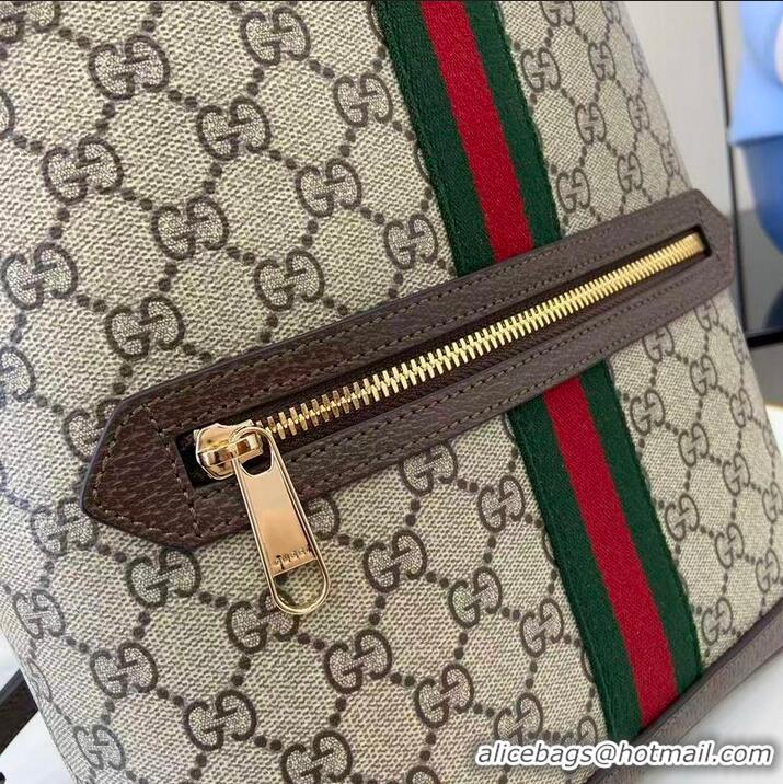 Top Grade Gucci GG Ophidia Medium Backpack ‎836856 Beige/Dark Brown