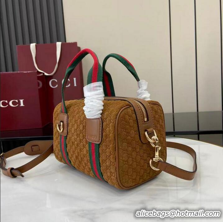 Grade Quality Gucci Mini GG Denim handbag 859975 Brown 2026
