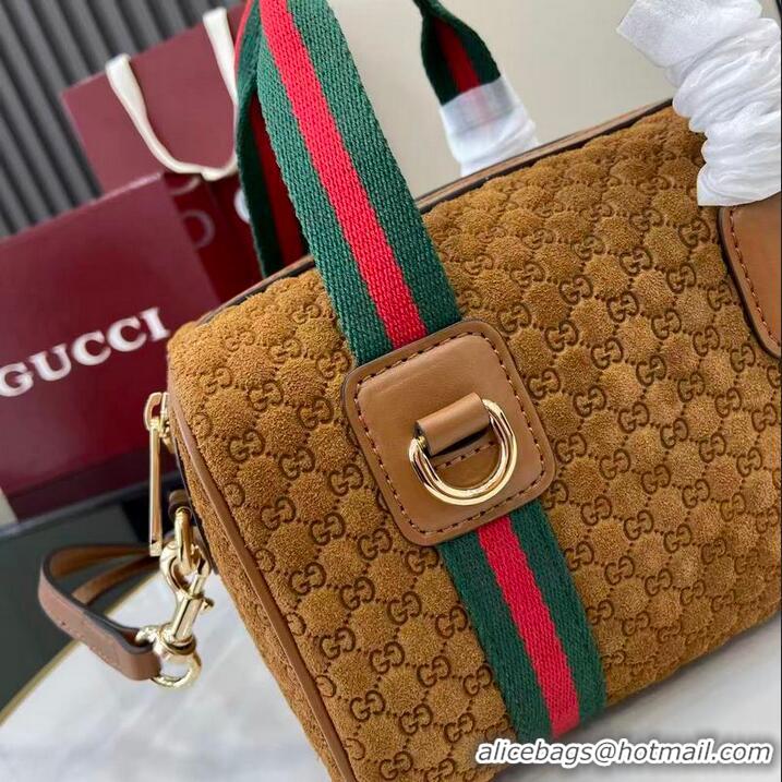 Grade Quality Gucci Mini GG Denim handbag 859975 Brown 2026