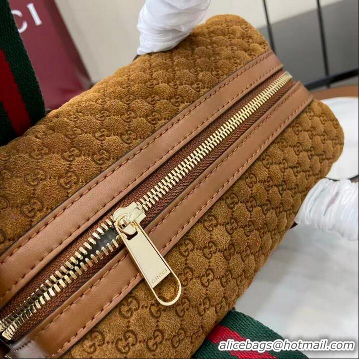 Grade Quality Gucci Mini GG Denim handbag 859975 Brown 2026