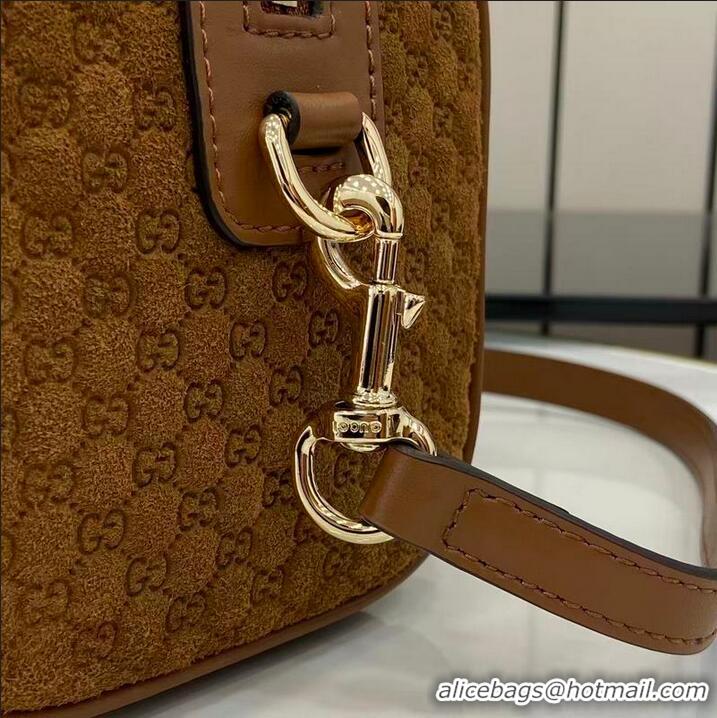 Grade Quality Gucci Mini GG Denim handbag 859975 Brown 2026