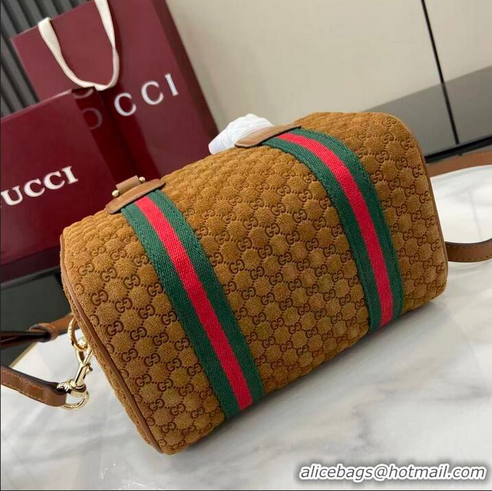 Grade Quality Gucci Mini GG Denim handbag 859975 Brown 2026