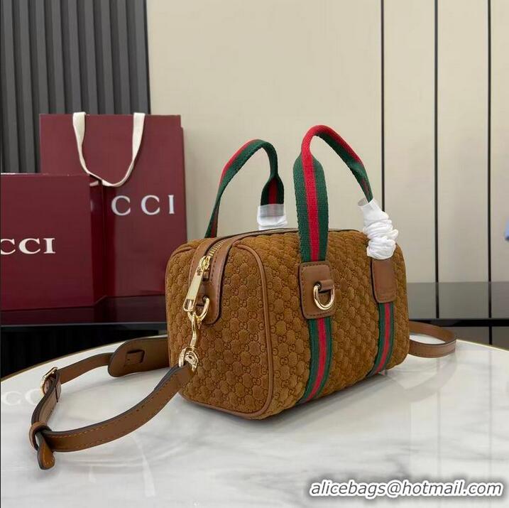 Grade Quality Gucci Mini GG Denim handbag 859975 Brown 2026