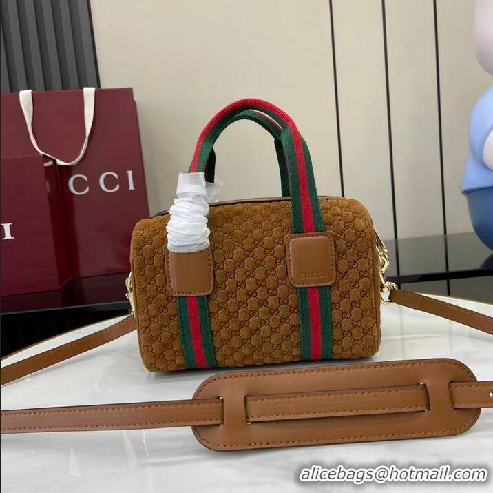 Grade Quality Gucci Mini GG Denim handbag 859975 Brown 2026