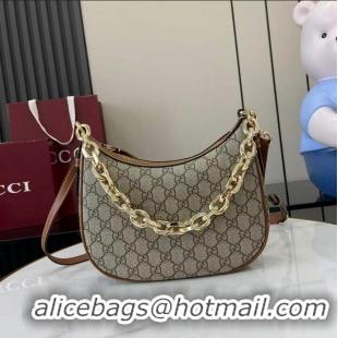 Buy Cheap Gucci GG Emblem Small Canvas Shoulder Bag 815409 Beige 2026