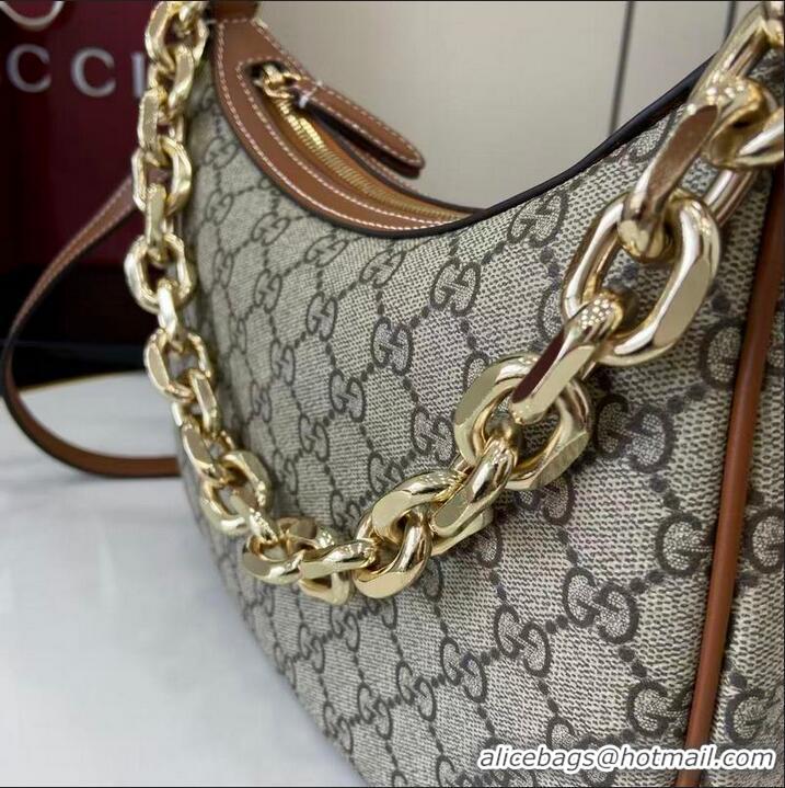 Buy Cheap Gucci GG Emblem Small Canvas Shoulder Bag 815409 Beige 2026