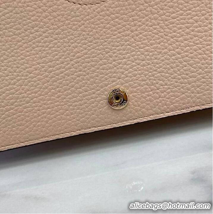 Famous Brand Gucci Bi-colour GG Marmont Wallet On Chain ‎497985 Variation Pink Leather