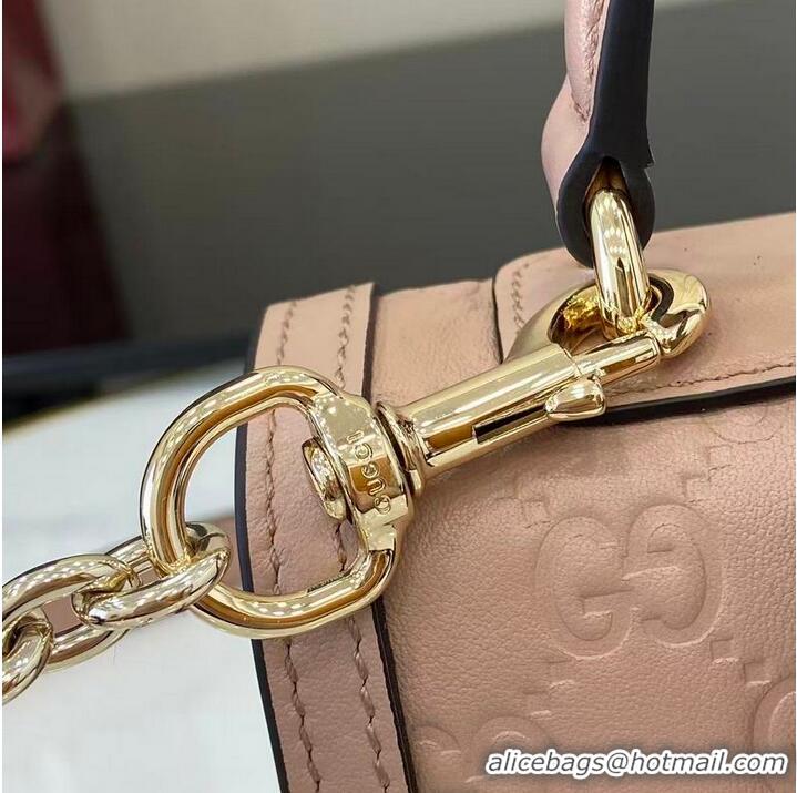 Best Price Gucci Padlock GG Leather Small Top Handle Bag 848884 Pink 2026