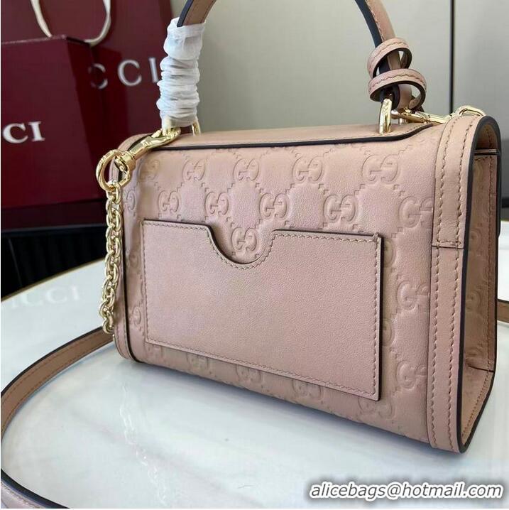 Best Price Gucci Padlock GG Leather Small Top Handle Bag 848884 Pink 2026