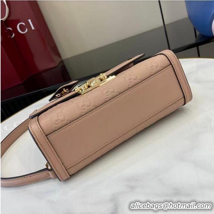 Best Price Gucci Padlock GG Leather Small Top Handle Bag 848884 Pink 2026