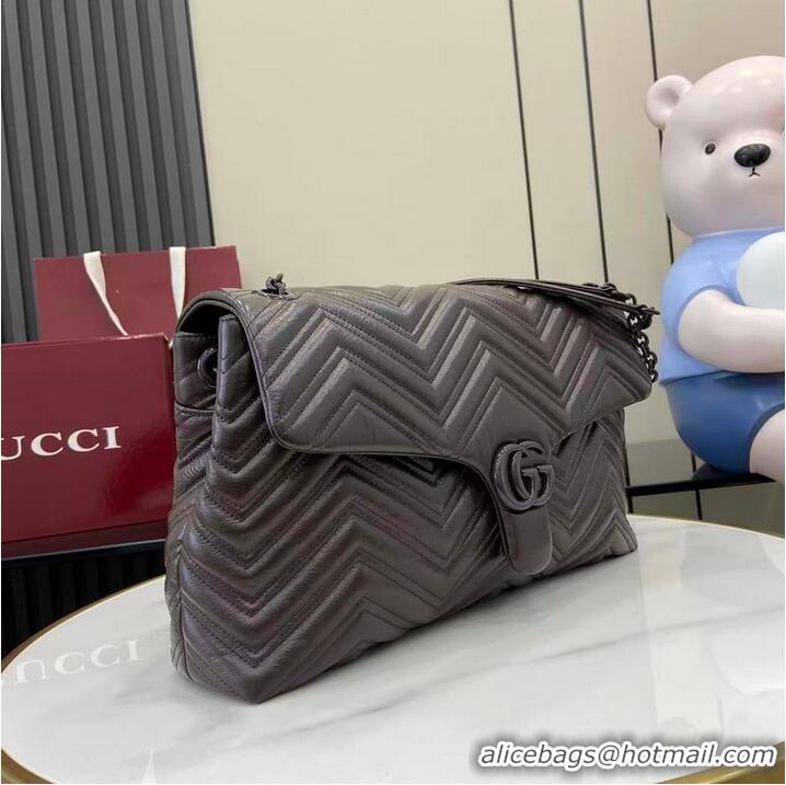 Inexpensive Gucci GG Marmont Large Leather Shoulder Bag 850659 Brown 2026