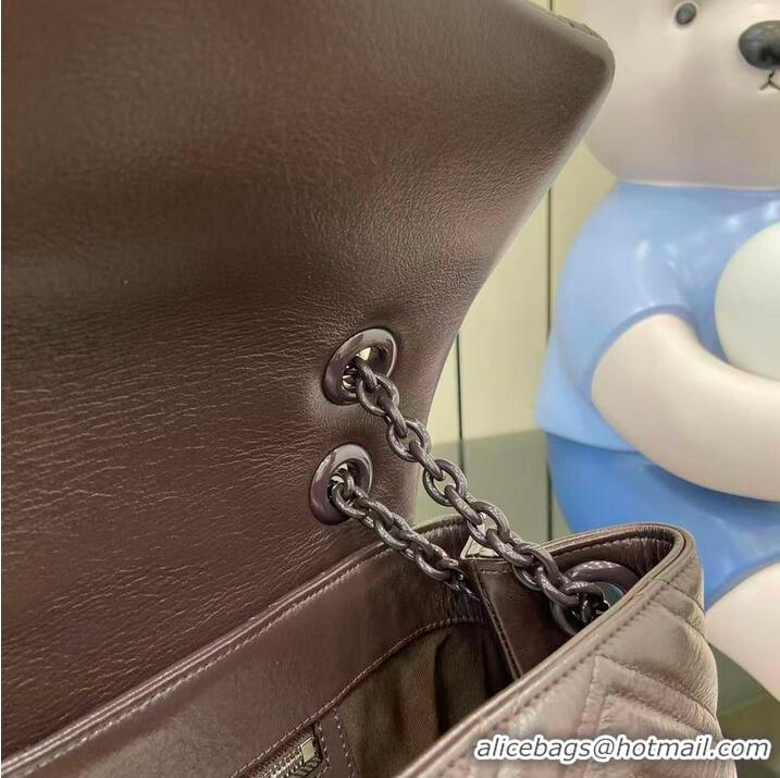 Inexpensive Gucci GG Marmont Large Leather Shoulder Bag 850659 Brown 2026