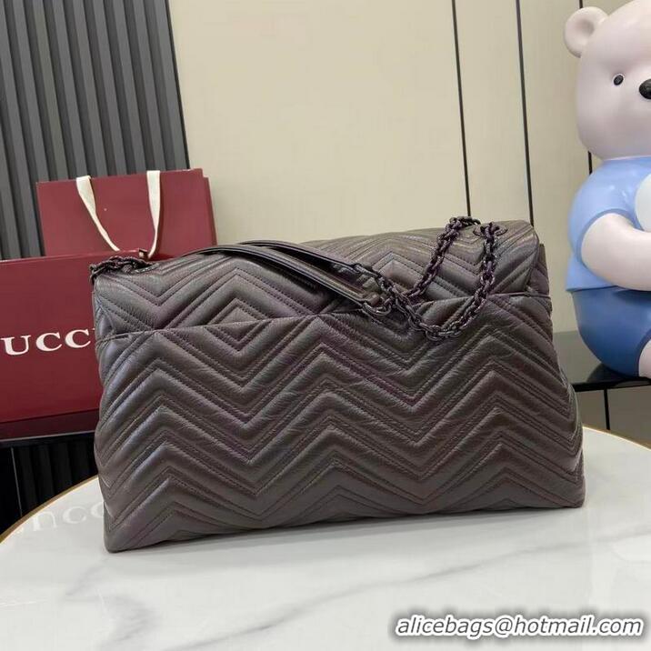 Inexpensive Gucci GG Marmont Large Leather Shoulder Bag 850659 Brown 2026