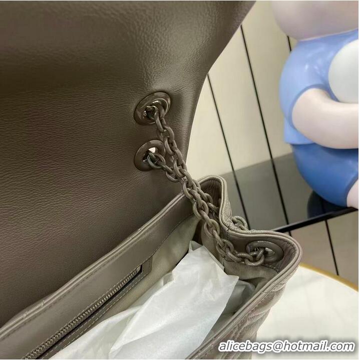 Top Quality Gucci GG Marmont Large Leather Shoulder Bag 850659 Grey 2026