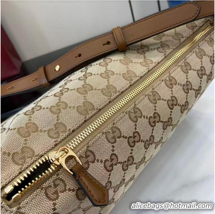 Grade Fashion Gucci Half Horsebit Medium Shoulder Bag in CC Canvas 860787 Apricot 2026