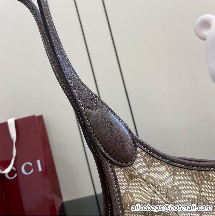 Super Quality Gucci GG Canvas Mercato Medium Tote Bag ‎866645 Beige/Dark Brown 2026