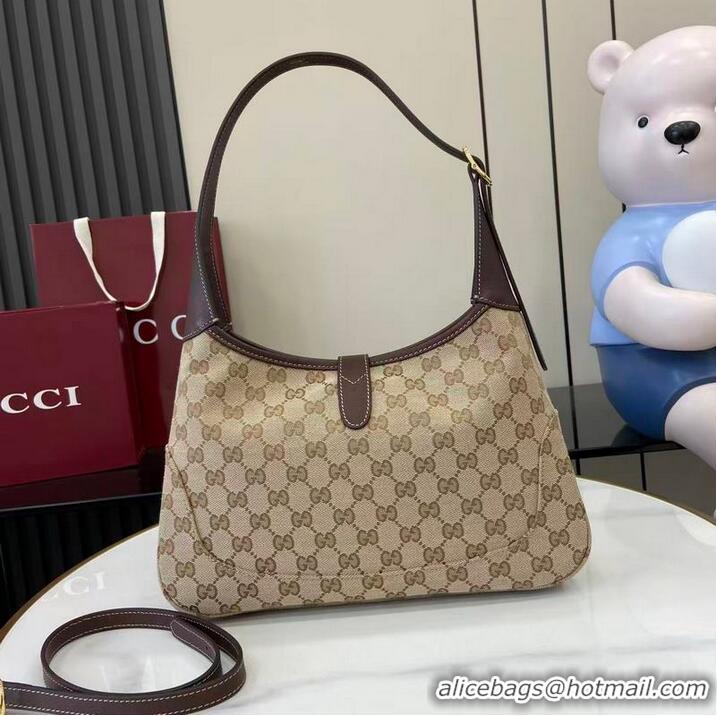 Best Product Gucci Jackie Slim Medium Shoulder Bag In GG Canvas 863137 Beige/Brown 2026