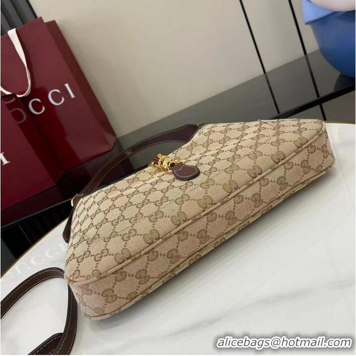 Best Product Gucci Jackie Slim Medium Shoulder Bag In GG Canvas 863137 Beige/Brown 2026
