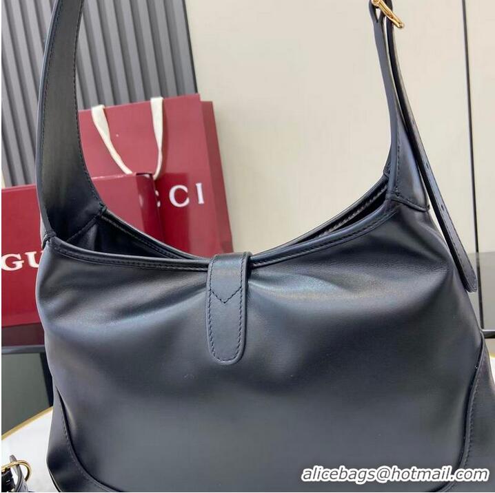 Market Sells Gucci Jackie Slim Small Shoulder Bag In Calf Leather 863137 Black 2026