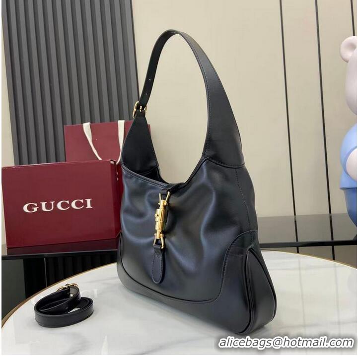 Market Sells Gucci Jackie Slim Small Shoulder Bag In Calf Leather 863137 Black 2026