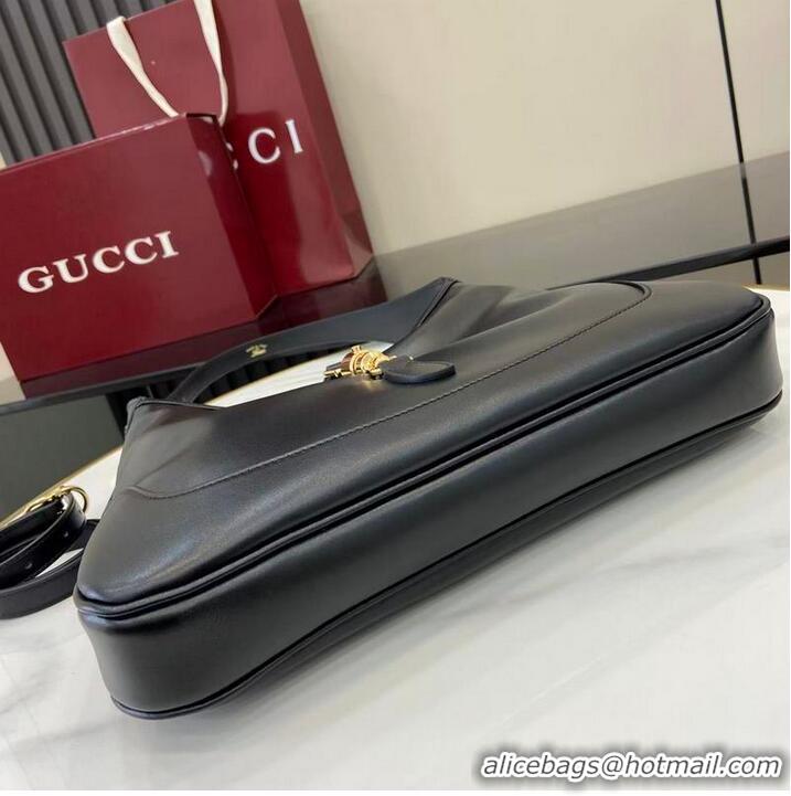 Market Sells Gucci Jackie Slim Small Shoulder Bag In Calf Leather 863137 Black 2026