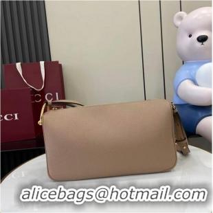 Promotional Gucci Half Horsebit Medium Shoulder Bag In Leather 860787 Light Apricot 2026