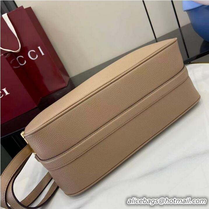Promotional Gucci Half Horsebit Medium Shoulder Bag In Leather 860787 Light Apricot 2026