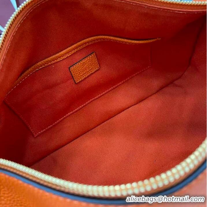 Top Grade Gucci Half Horsebit Medium Shoulder Bag In Leather 860787 Orange 2026