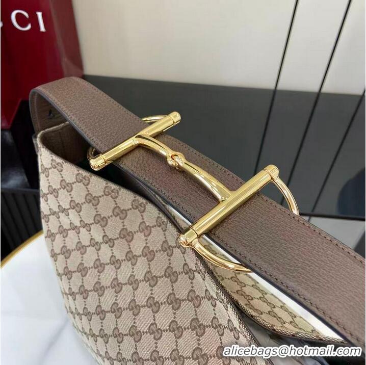 Famous Brand Gucci Beatrix GG Denim medium tote bag 850926 Beige 2026