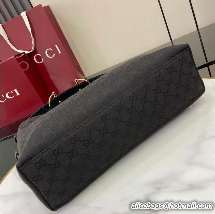 Super Quality Gucci Beatrix GG Denim medium tote bag 850926 Black 2026
