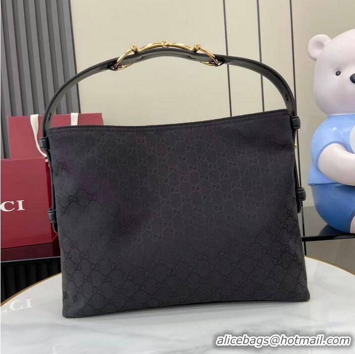 Super Quality Gucci Beatrix GG Denim medium tote bag 850926 Black 2026