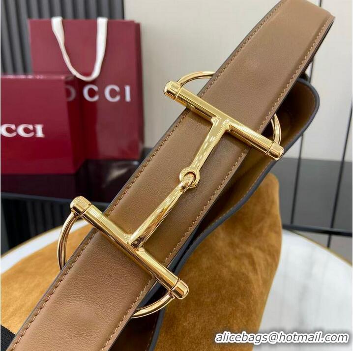 Shop Discount Gucci Beatrix GG Denim Medium Tote Bag 850926 Brown 2026