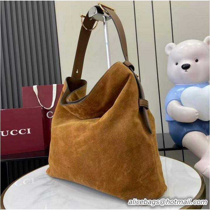Shop Discount Gucci Beatrix GG Denim Medium Tote Bag 850926 Brown 2026