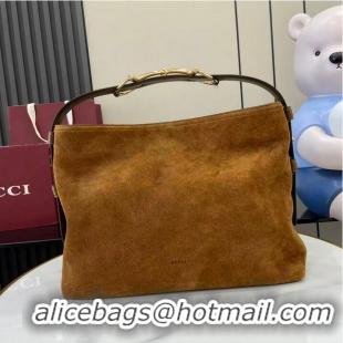 Top Grade Gucci Beatrix Suede Medium Tote Bag 850926 Grey 2026